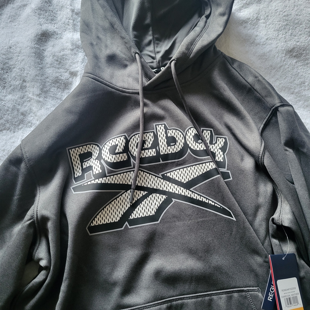 Reebok Gray Sweater with Classic Logo Design
